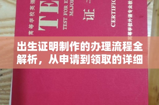临邑出生证明制作的办理流程全解析，从申请到领取的详细指南