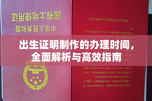 临邑出生证明制作的办理时间，全面解析与高效指南