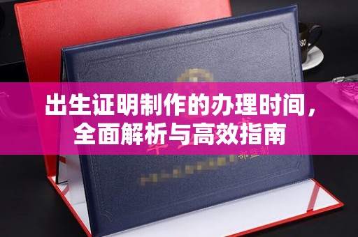 临邑出生证明制作的办理时间，全面解析与高效指南