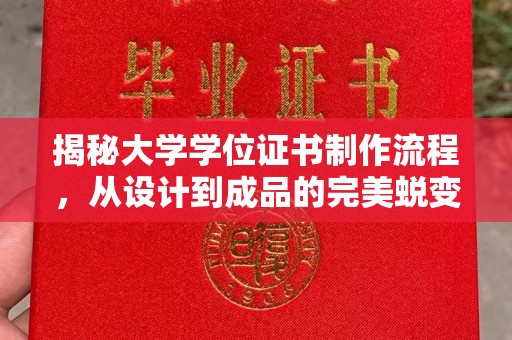 临邑揭秘大学学位证书制作流程，从设计到成品的完美蜕变
