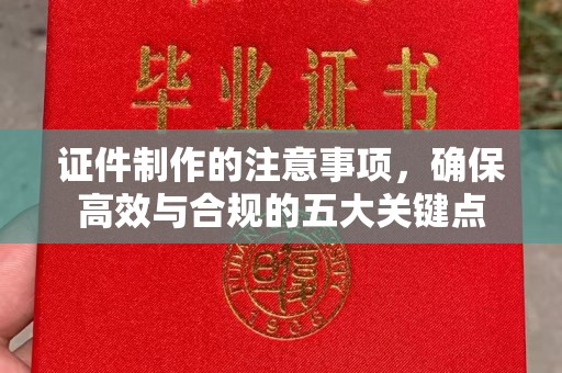 临邑证件制作的注意事项，确保高效与合规的五大关键点