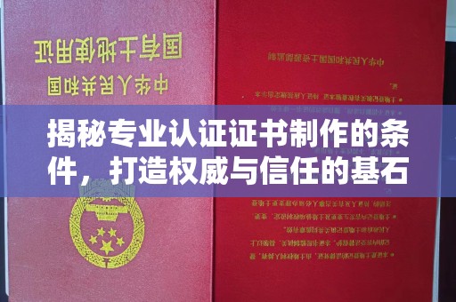 临邑揭秘专业认证证书制作的条件，打造权威与信任的基石