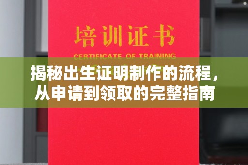 临邑揭秘出生证明制作的流程，从申请到领取的完整指南