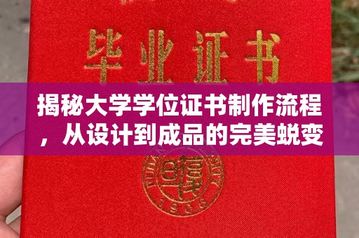 临邑揭秘大学学位证书制作流程，从设计到成品的完美蜕变
