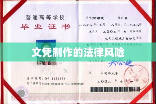 临邑文凭制作的法律风险