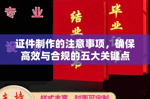 临邑证件制作的注意事项，确保高效与合规的五大关键点