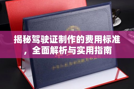 临邑揭秘驾驶证制作的费用标准，全面解析与实用指南