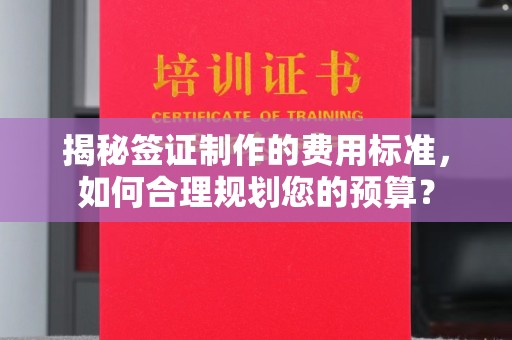 临邑揭秘签证制作的费用标准，如何合理规划您的预算？