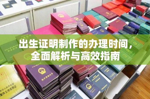 临邑出生证明制作的办理时间，全面解析与高效指南