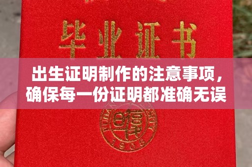 临邑出生证明制作的注意事项，确保每一份证明都准确无误